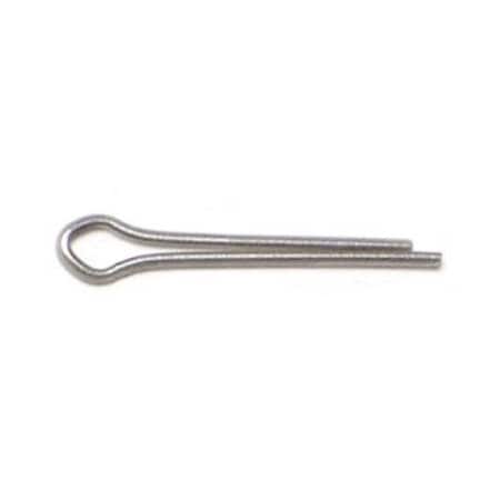 Midwest Fastener  Cotter Pin, 1/16 in Dia, 1/2 in L, Stainless Steel 74801